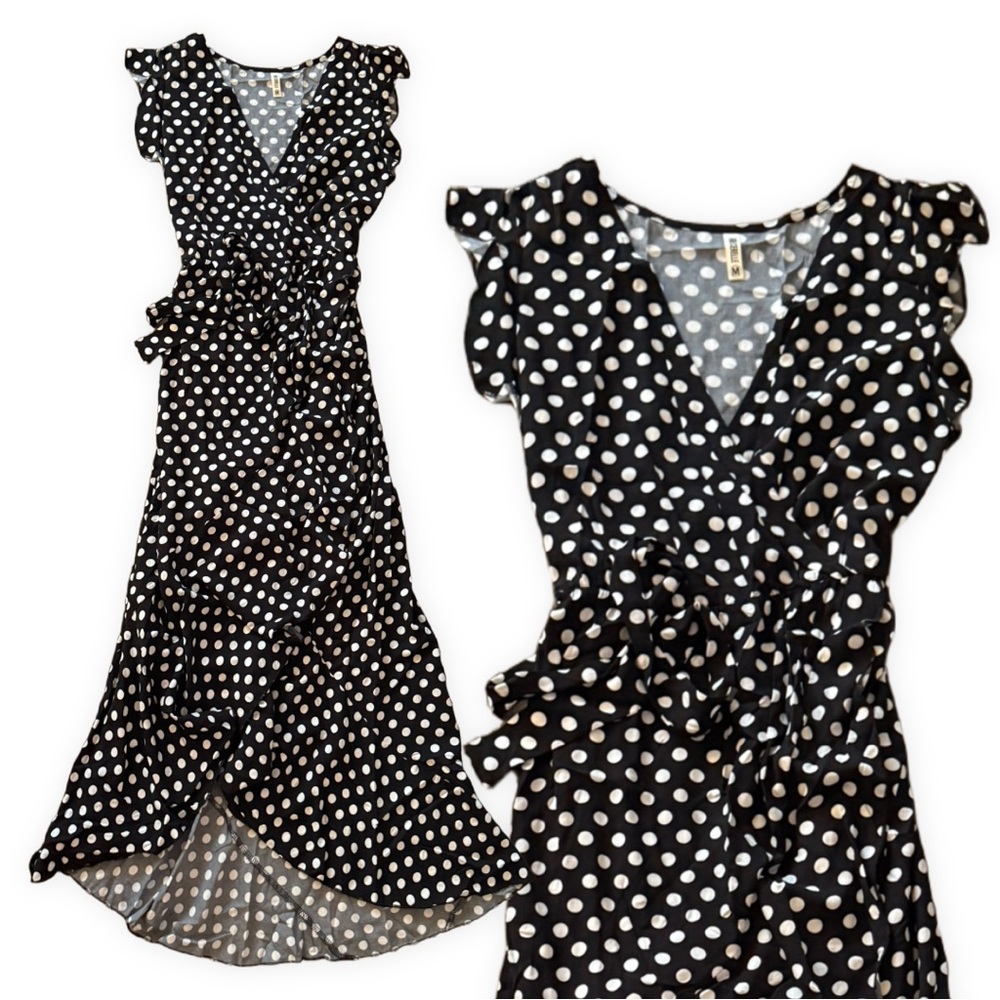 Polka Dot Wrap Dress